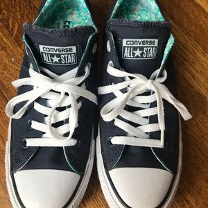 Converse All Star Low Tops Madison Navy Floral